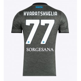 SSC Napoli Khvicha Kvaratskhelia #77 Tredje Kläder 2024-25 Kortärmad